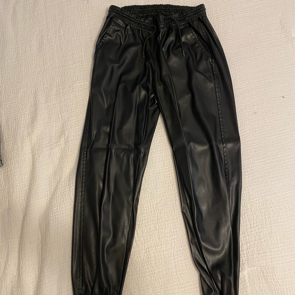 Zara leather pants